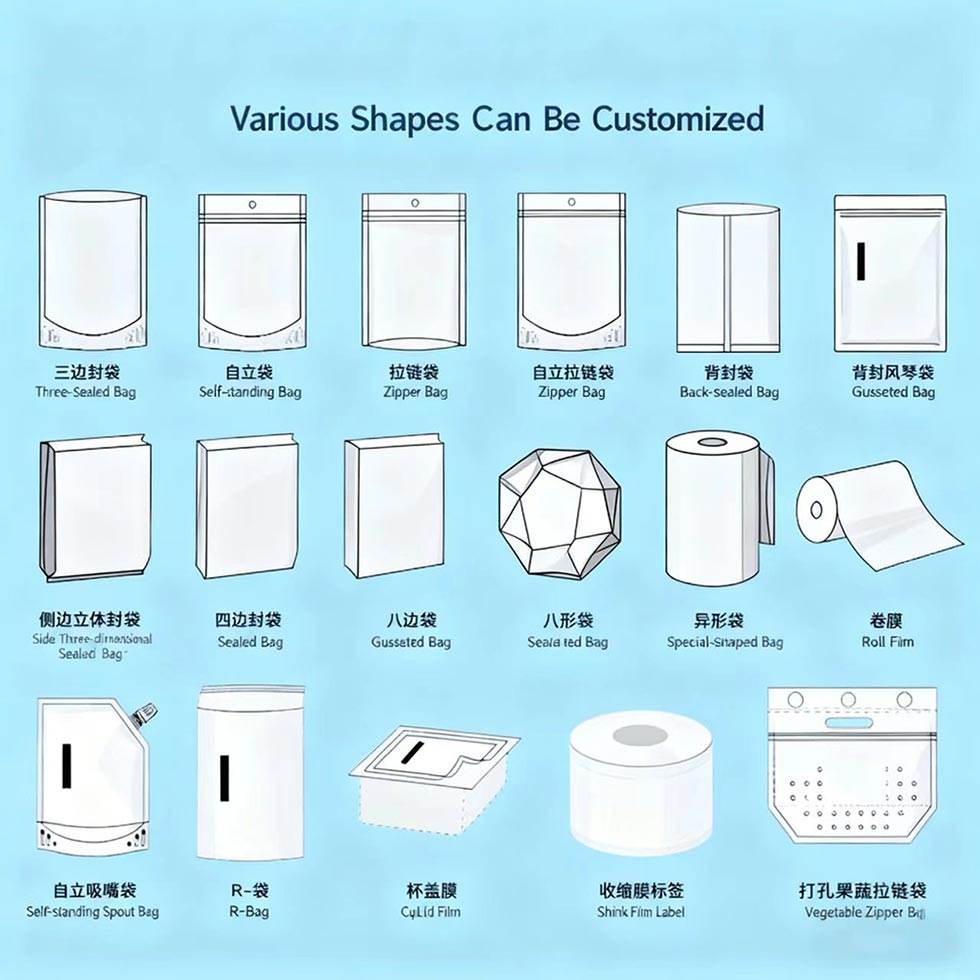 Easy-to-tear bright aluminum foil cat litter bag